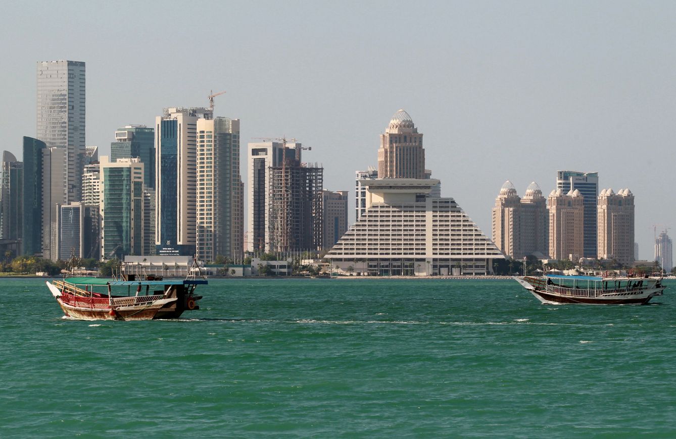 La capital de Qatar, Doha, vista desde el mar, en junio de 2017. (Reuters)