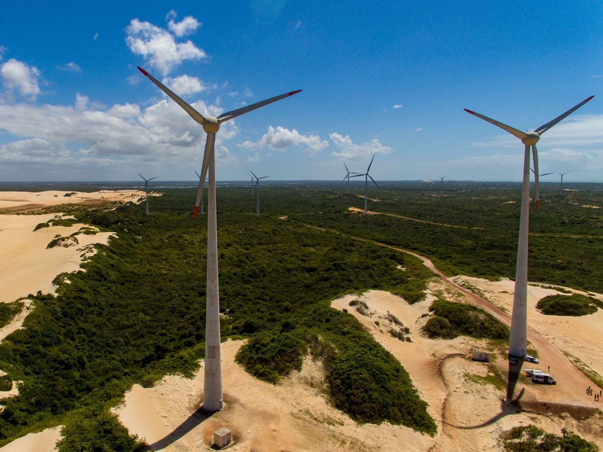 Foto: Molinos de viento en Rio do Fogo (Brasil). Foto: EFE/Neoenergia 