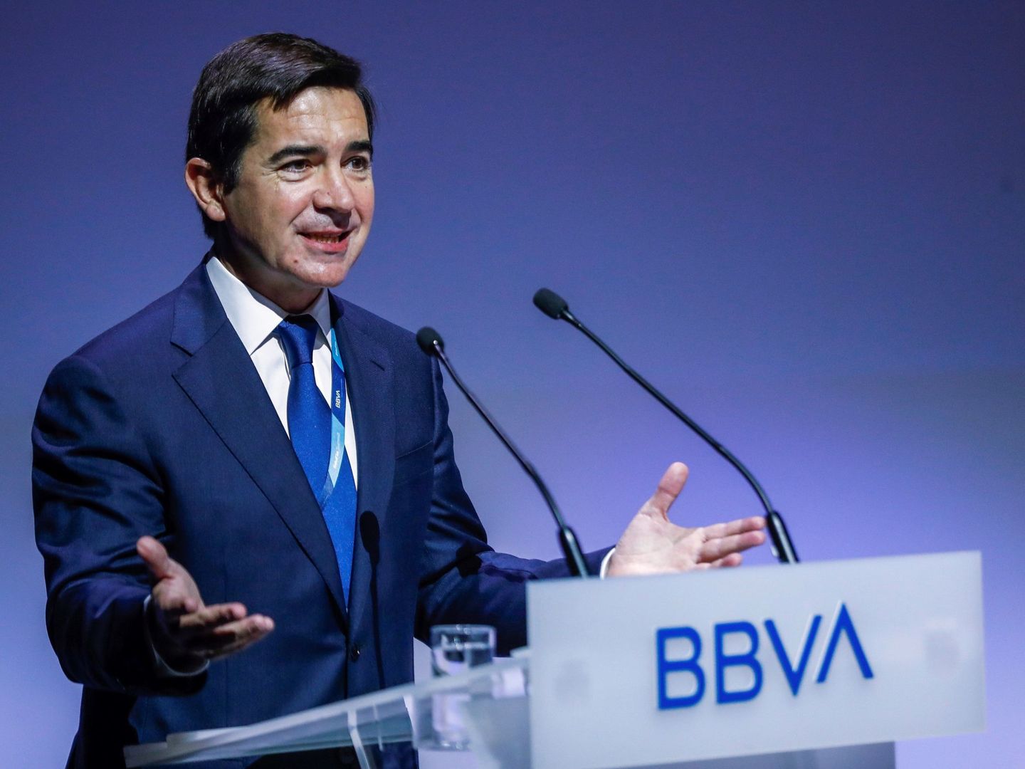 El presidente de BBVA, Carlos Torres. EFE Emilio Naranjo