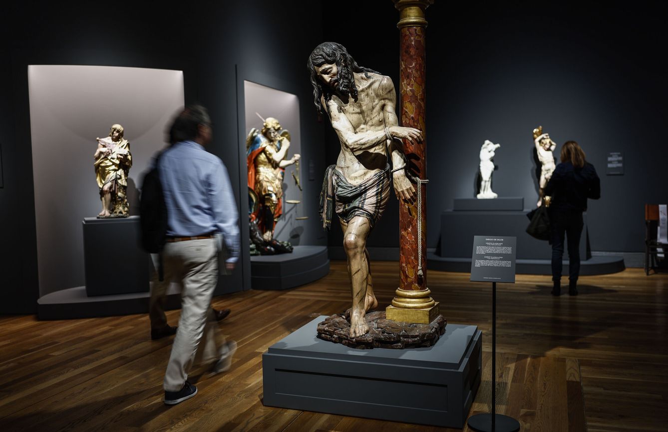 Algunas de las esculturas que se incluyen en la exposición 'Otro Renacimiento. Artistas españoles en Nápoles a comienzos del Cinquecento'  (EFE)