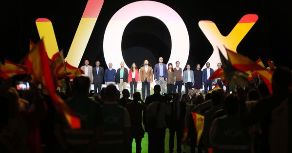 Foto: Foto de archivo del último acto de Vox en Vistalegre. (Reuters)