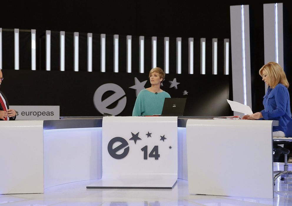 Foto: Arias Cañete y Valenciano en el debate. (Efe)
