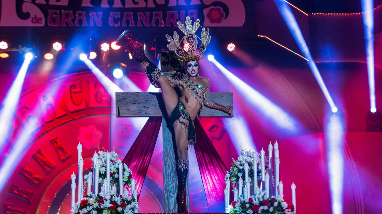 Foto: Drag Sethlas se alza vencedor en la Gala Drag de Las Palmas de Gran Canaria