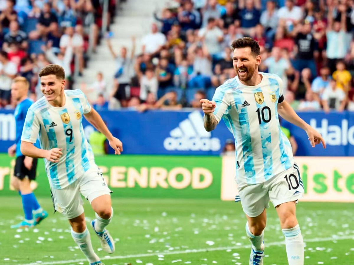 Foto: Imagen del último partido oficial de la selección argentina en la Finalisíma 2022. (Fuente: FIFA)