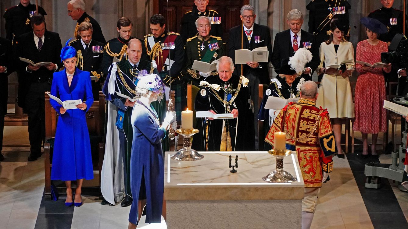 Foto: Una imagen de la coronación en Escocia de Carlos III. (Reuters)