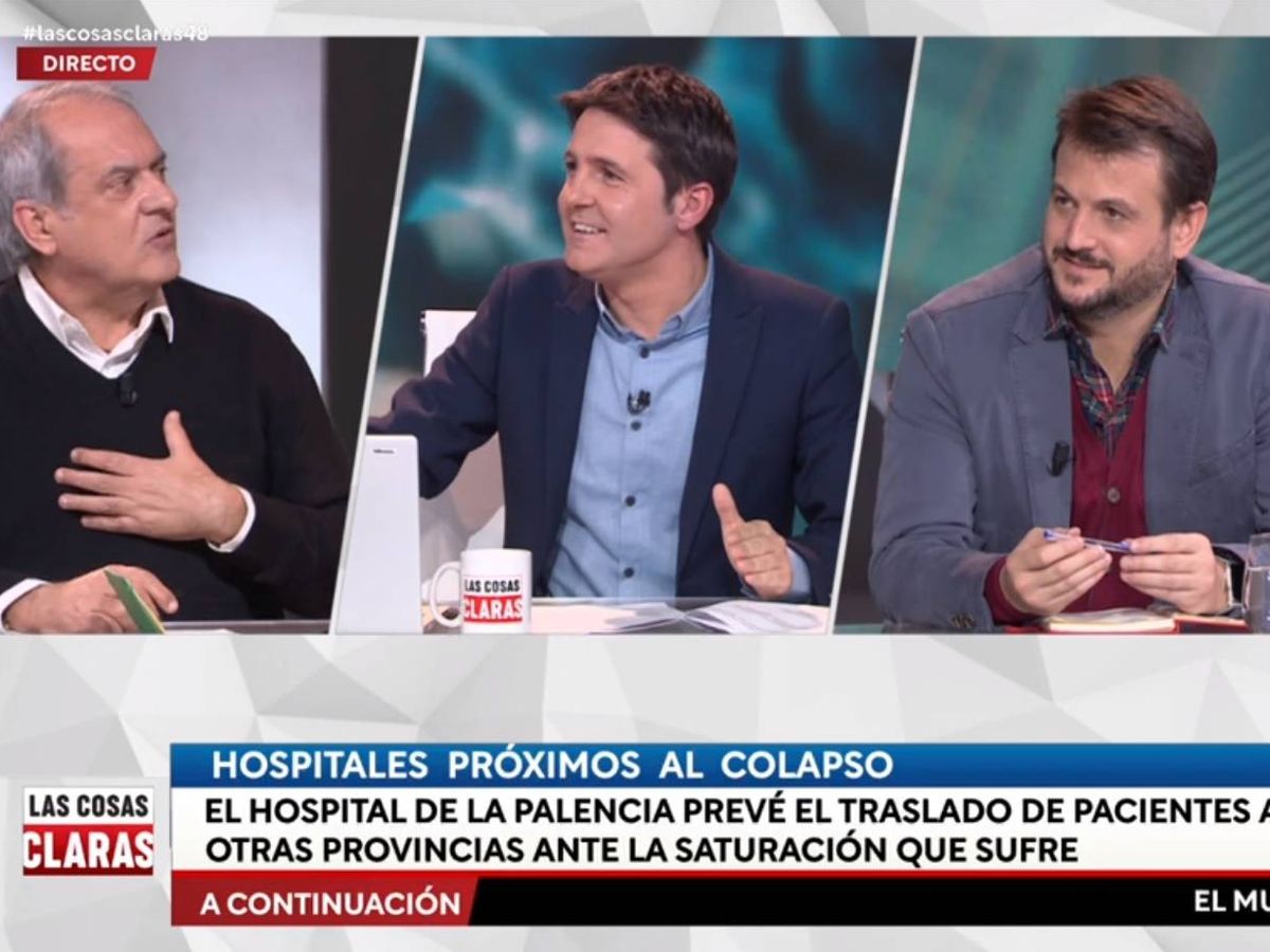 Foto: Díaz Aroca, Cintora y Fernández-Miranda, en 'Las cosas claras'. (TVE).