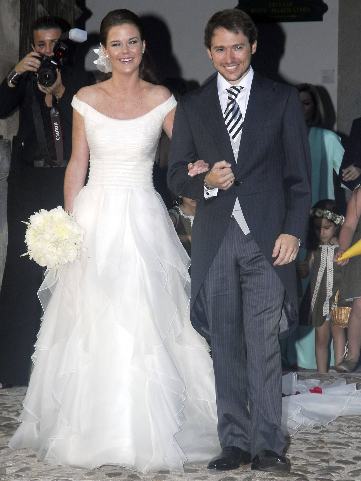 Amelia Bono y Manuel Martos, el día de su boda. (Gtres)