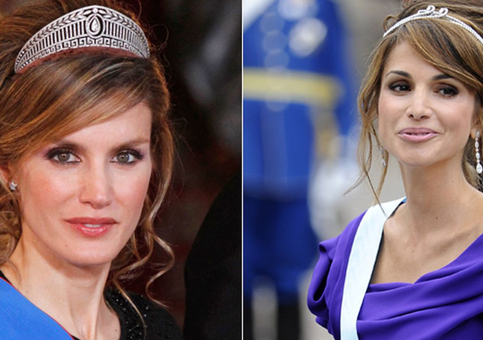 Foto: Letizia en 2011 y la Rania de Jordania en 2010