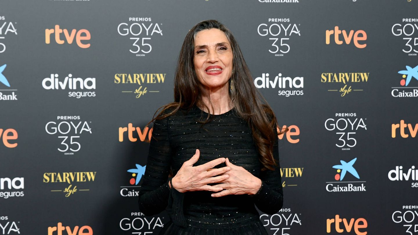 Ángela Molina en los Goya 2021. (Getty)