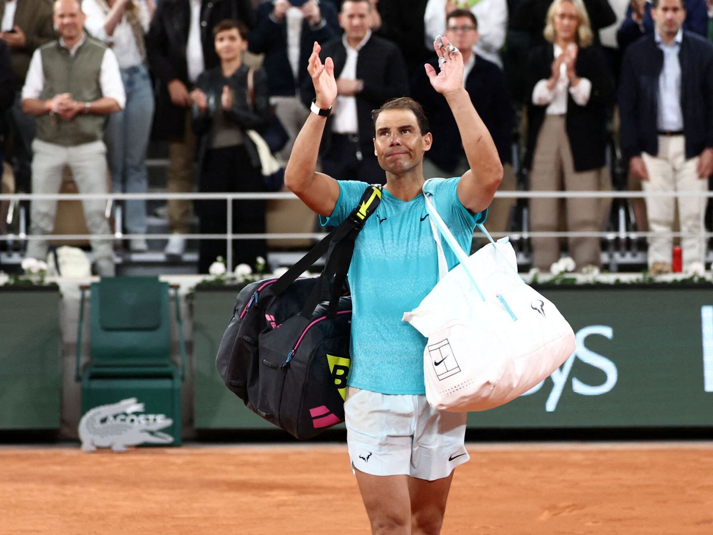 Nadal, tras perder contra Alexander Zverev. (Reuters/Yves Herman)