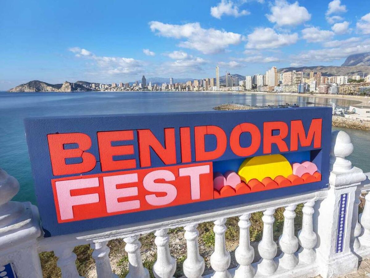 Foto: Imagen de Benidorm con el logo del Benidorm Fest. (RTVE)