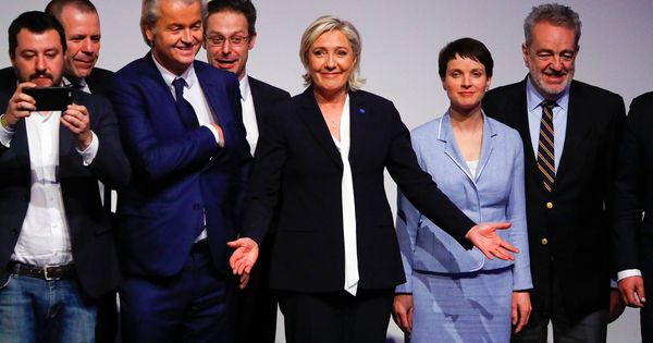 Foto: Líderes de partidos de extrema derecha durante una cumbre en Koblenz para debatir sobre la Unión Europea. (Reuters)