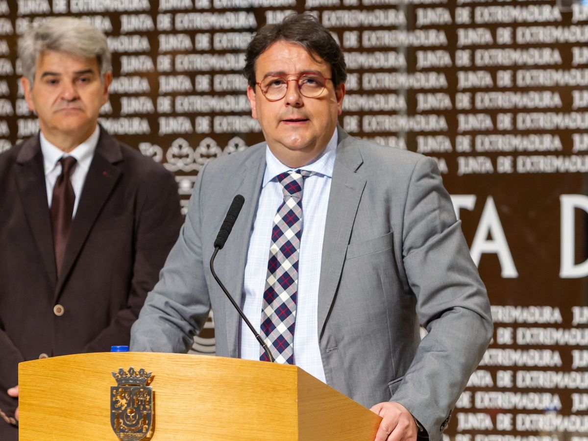 Foto: El vicepresidente segundo y consejero de Sanidad y Políticas Sociales de la Junta de Extremadura, José María Vergeles (d). (EFE)