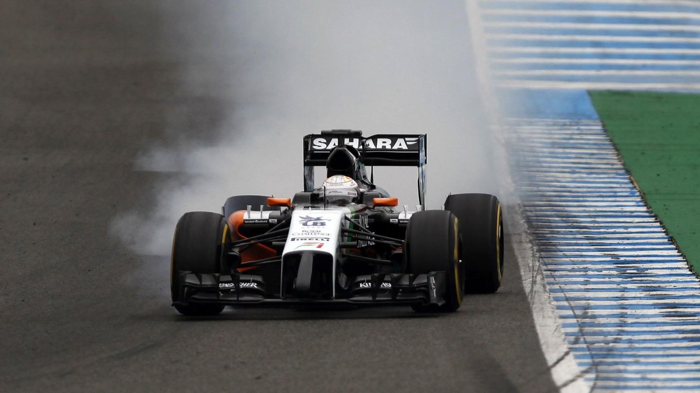 Juncadella en su estreno con Force India en Jerez.