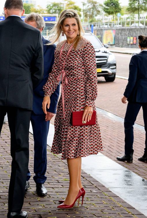 La reina Máxima de Holanda, de Valentino. (CP) 