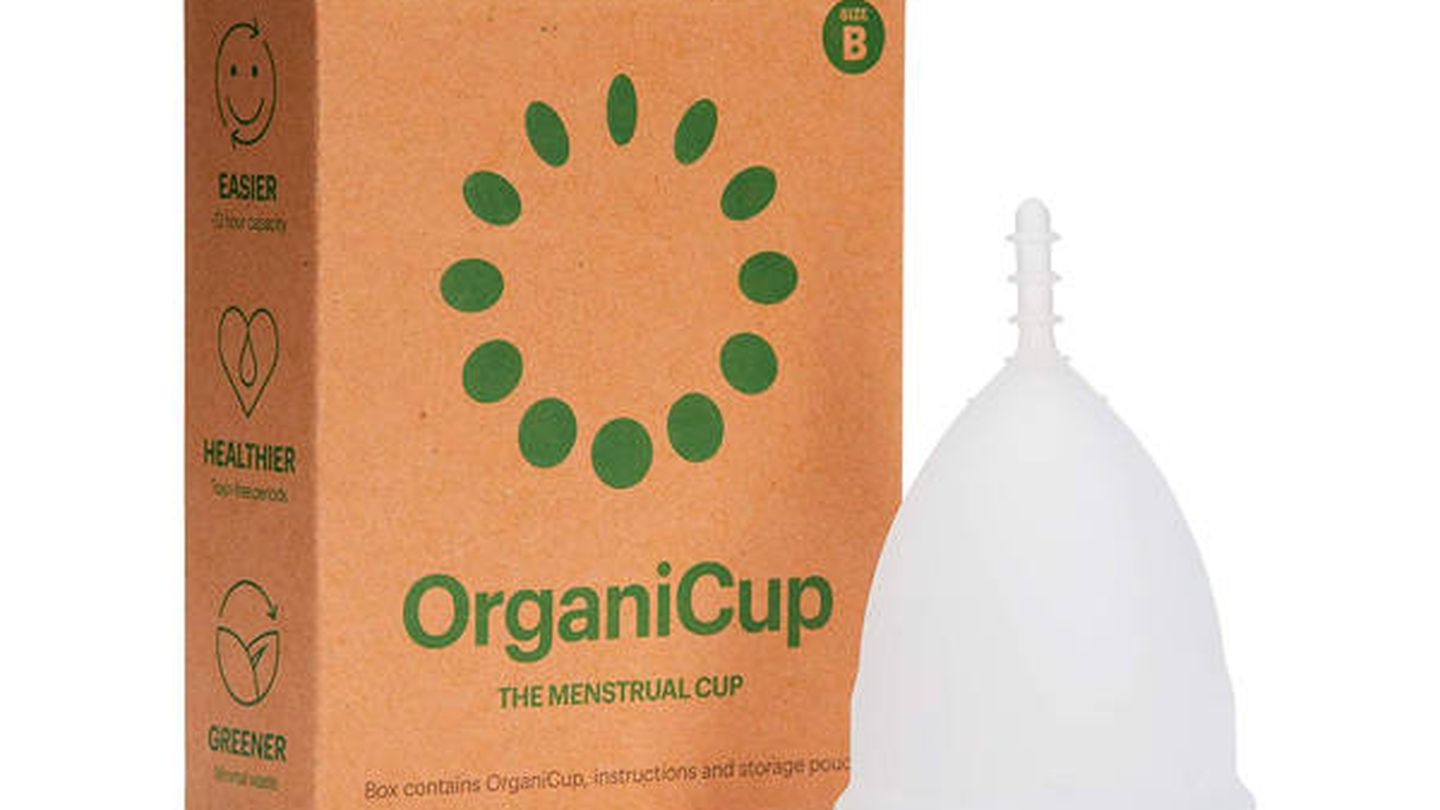Copa menstrual orgánica flexible y reutilizable OrganiCup