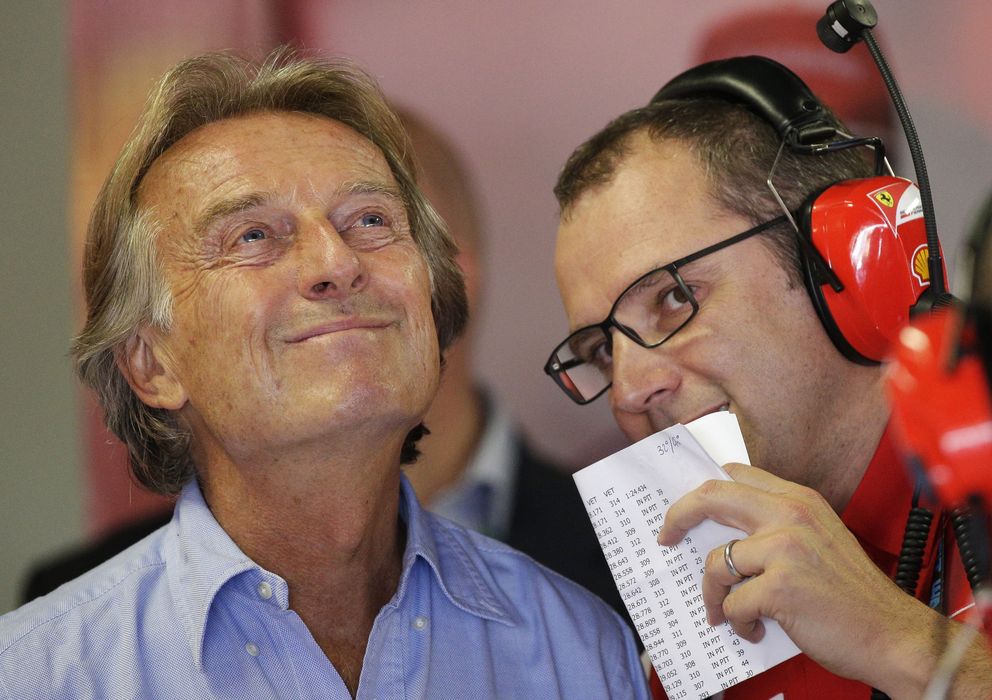 Foto: Stefano Domenicali charla con Luca Montezemolo este sábado en Monza.