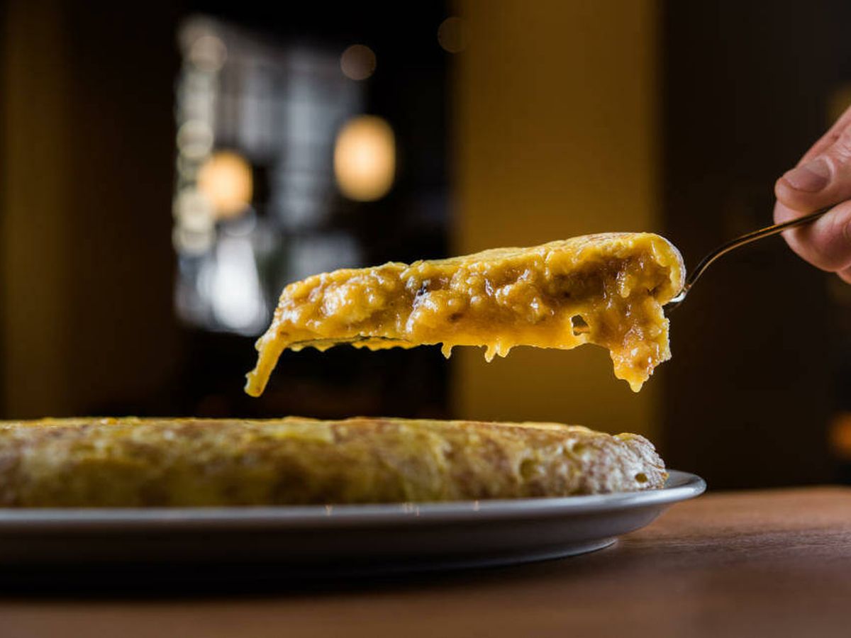 Foto: La tortilla de Colósimo con patata pochada durante 40 minutos y cebolla confitada. (Restaurante Colósimo)
