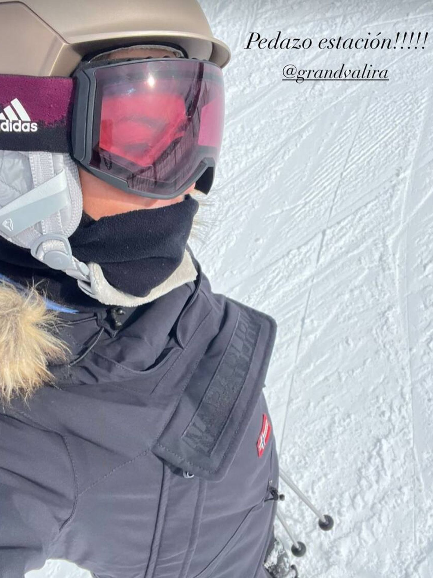 Amelia Bono, esquiando. (Instagram/@ameliabono)