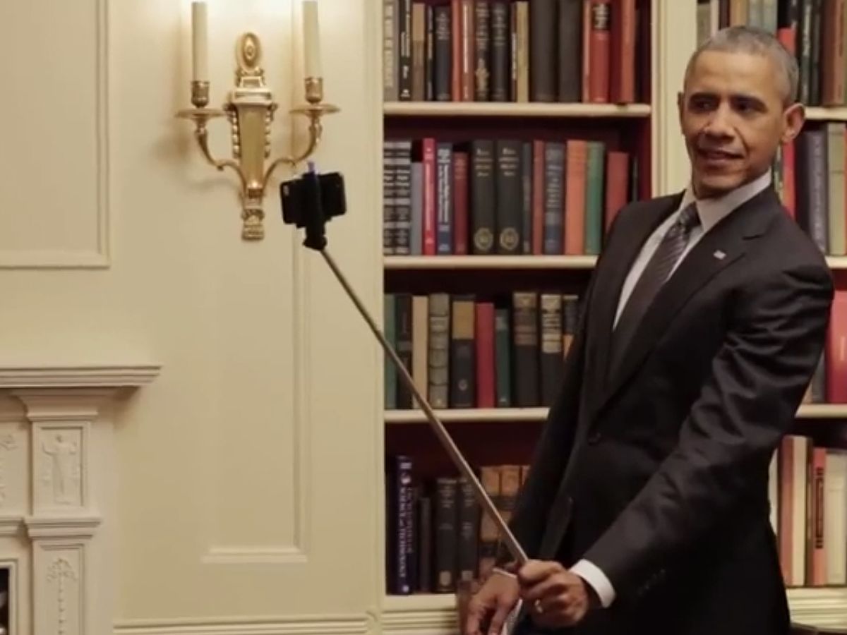 Foto: El presidente de E.E.U.U. Barack Obama haciéndose un 'selfie'.(EFE)