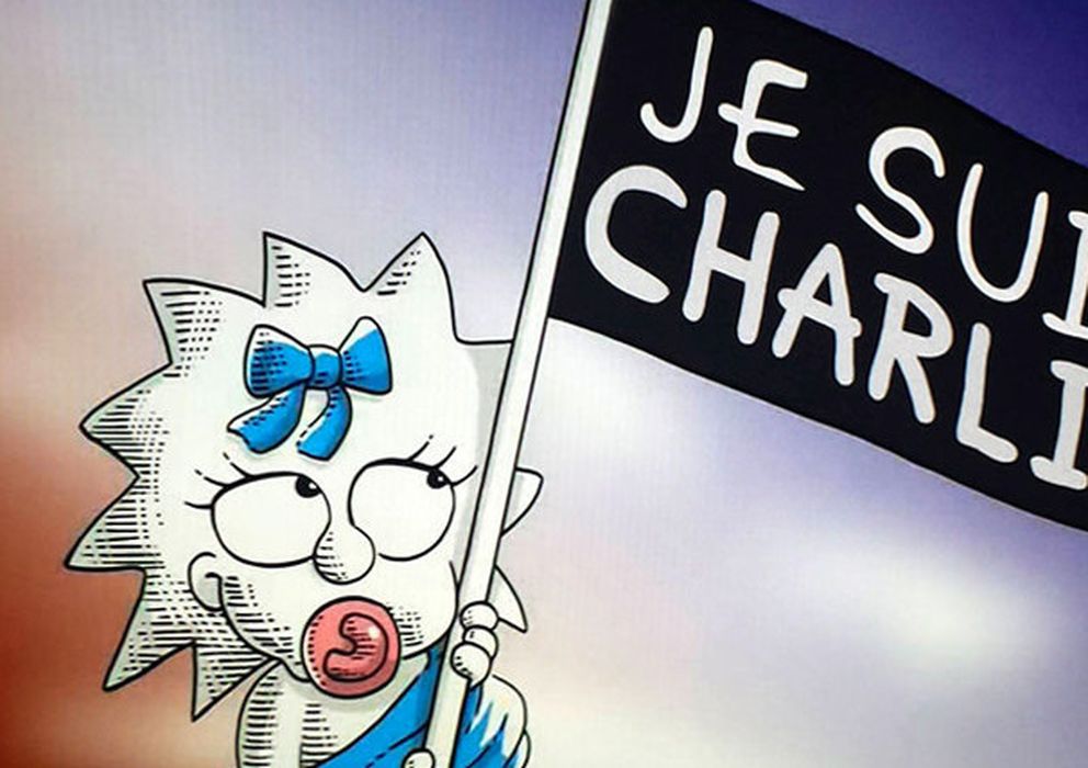Foto: El homenaje de 'Los Simpson' a los dibujantes de la revista 'Charlie Hebdo'