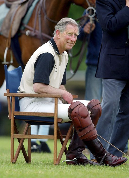 Carlos III, durante un partido de polo. (Reuters)