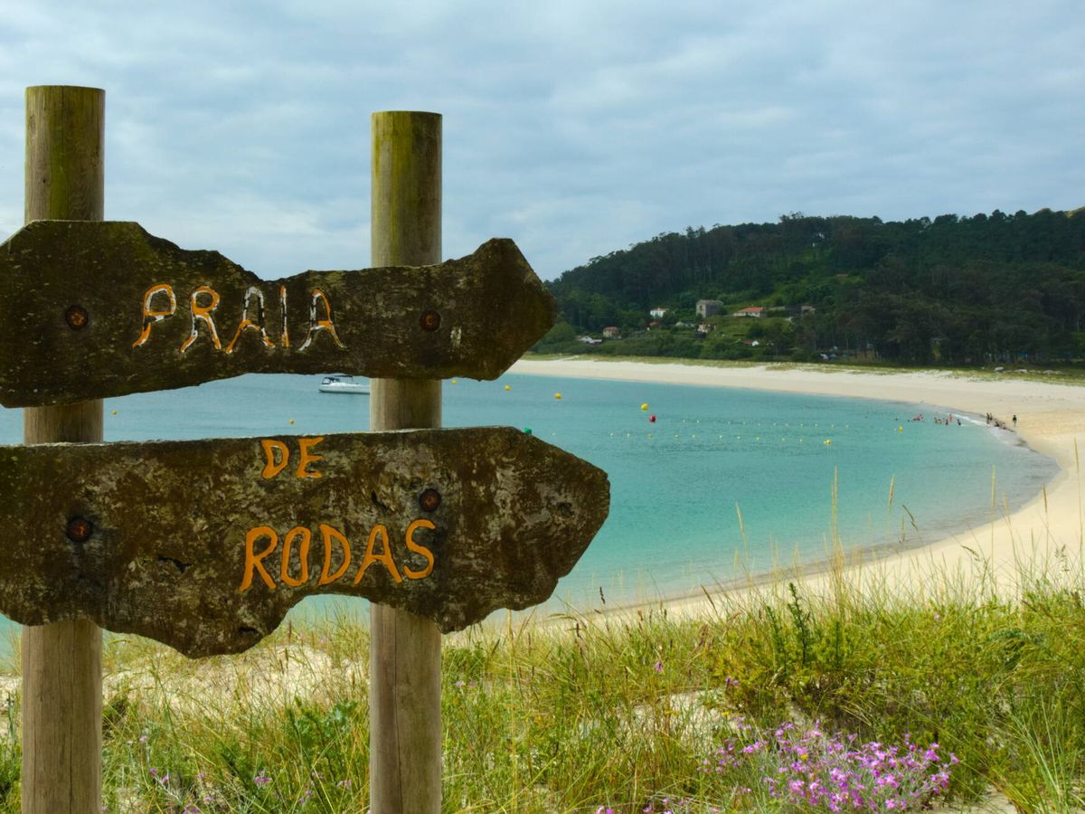 Foto: Playa de Rodas en islas Cíes.