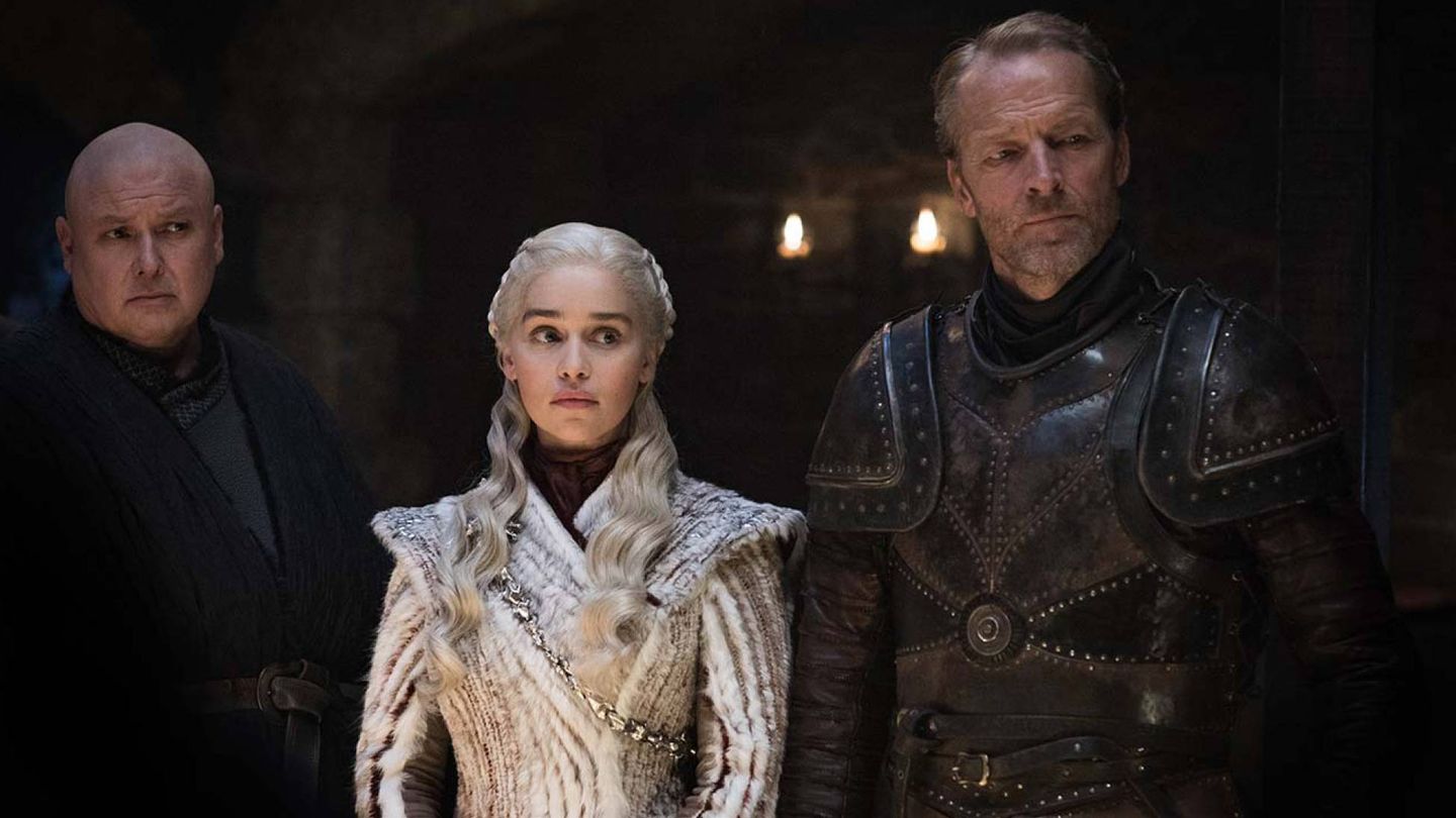 Daenerys Targaryen junto a Viserys ySer Jorah. (HBO)