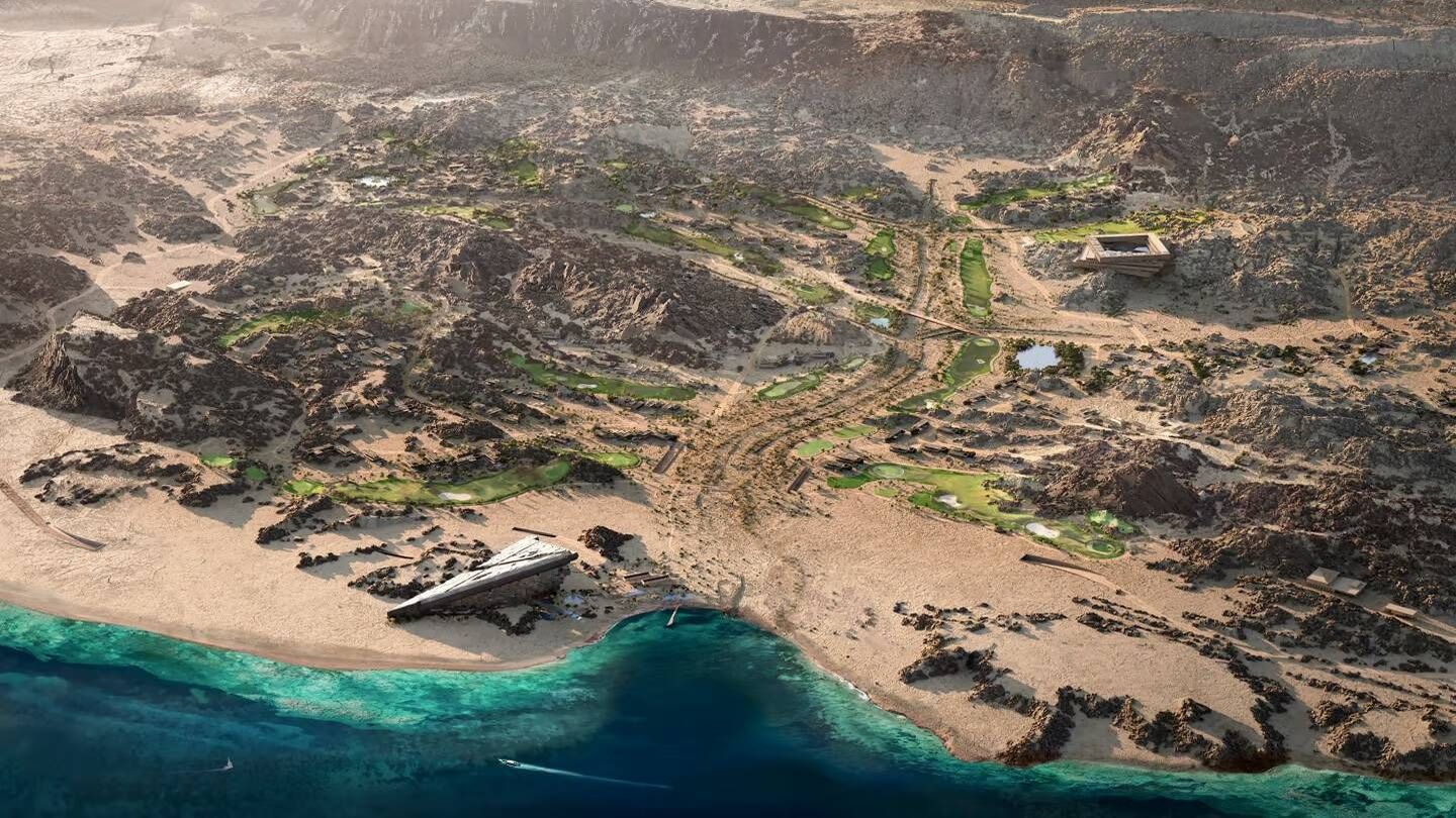 Un campo de golf 'de clase mundial' en medio del desierto. (NEOM)