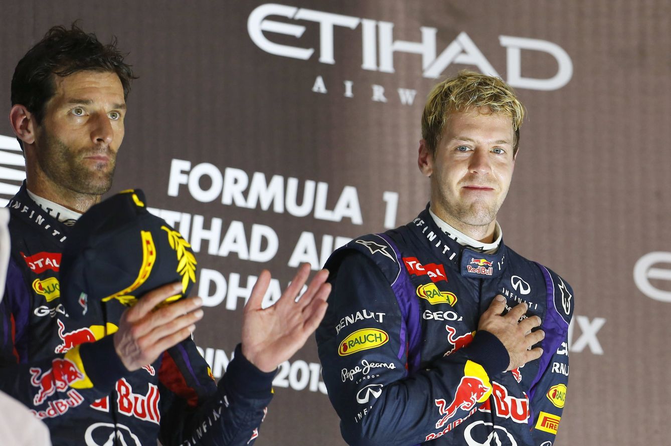 Mar Webber y Sebastian Vettel en 2013 (Efe)