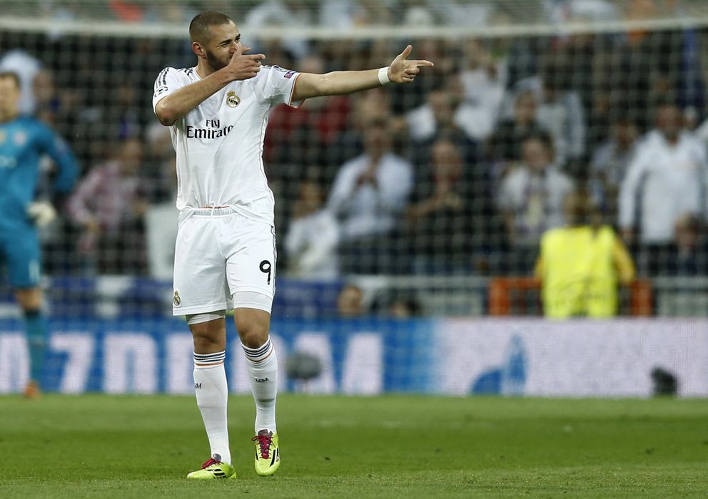 Foto: Karim Benzema celebra un gol con el Real Madrid durante la pasada temporada.