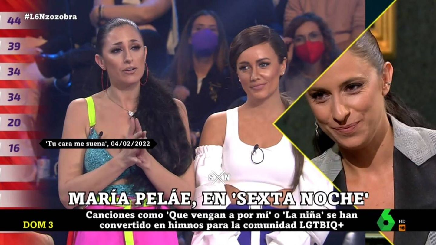 María Peláe en 'La Sexta noche'. (Atresmedia Televisión)
