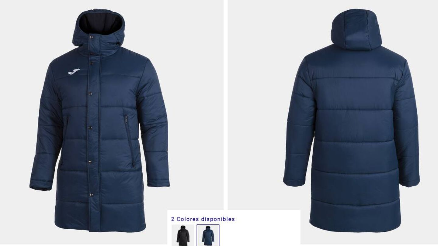 Encontramos el chaquetón de Joma de 50 euros que ha llevado Pedro Sánchez a  Davos y se ha hecho viral