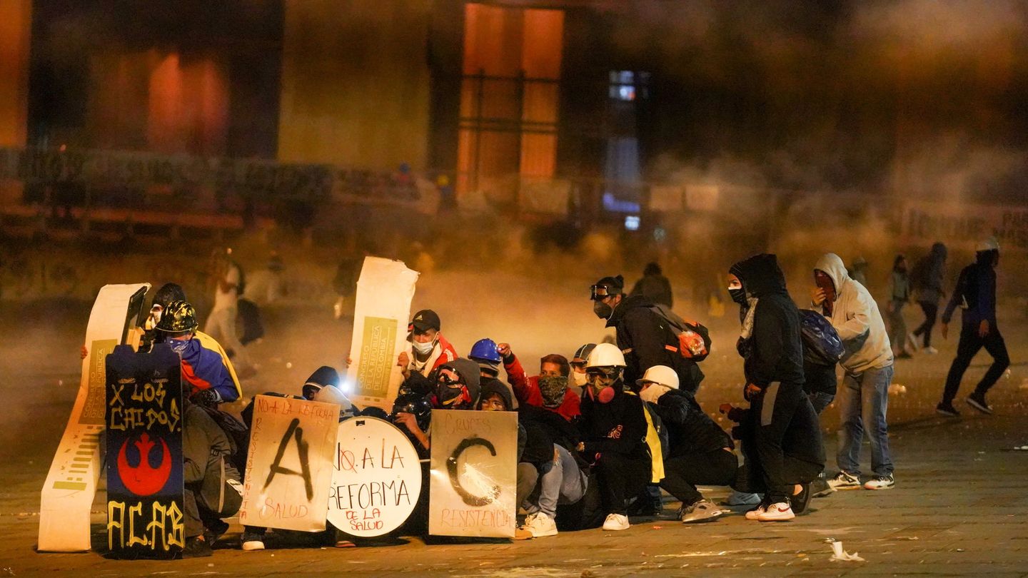 Protestas en Bogotá. (Reuters)