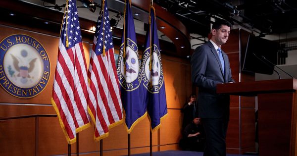 Foto: El presidente Paul Ryan anuncia que no se presentará a la reelección, en una rueda de prensa en el Capitolio, el 11 de abril de 2018. (Reuters)