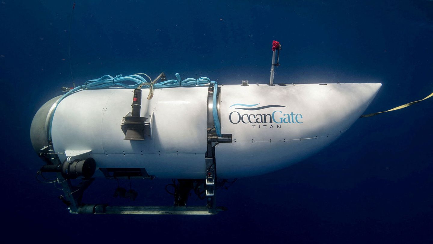 El submarino desaparecido. (OceanGate Expeditions Handout vía Reuters)
