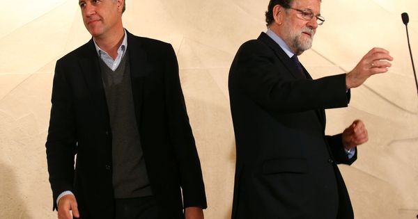 Foto: Xavier García Albiol y Mariano Rajoy, en un acto de campaña electoral. (Reuters)