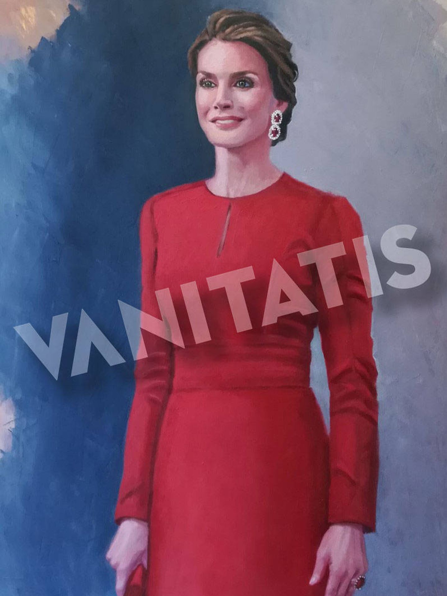 Retrato de la reina Letizia. (Imagen cedida por Marta de Arespacochaga. Prohibida su reproducción)