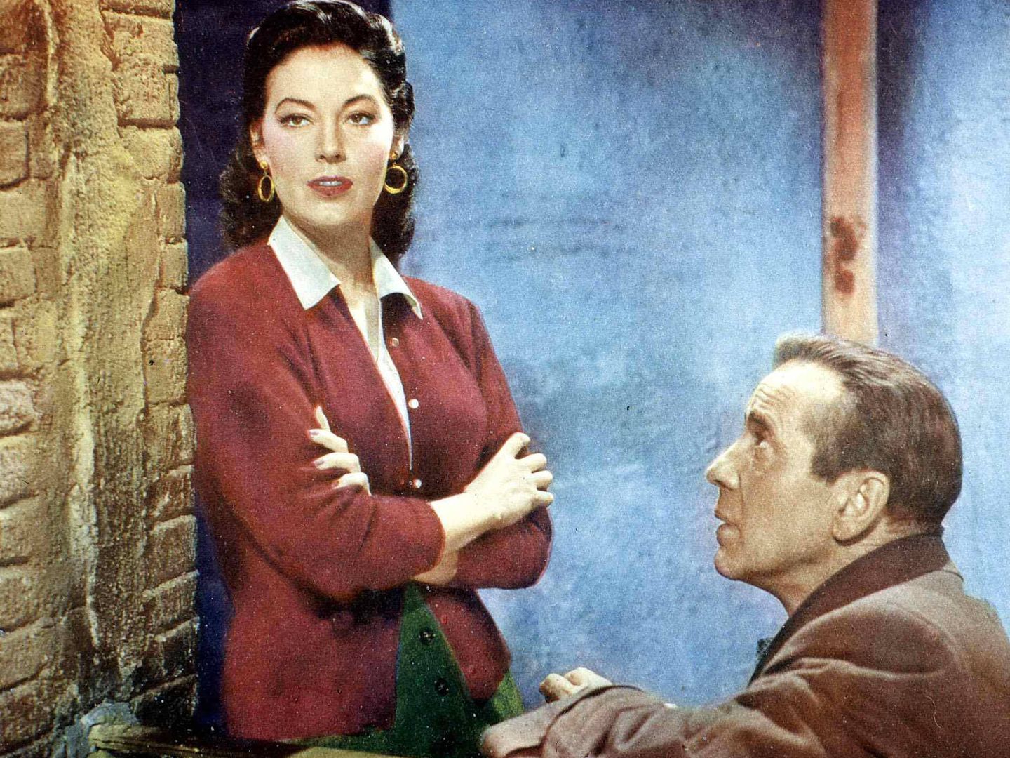 Ava Gardner junto a Bogart en 'La condesa descalza'. (Cordon Press)