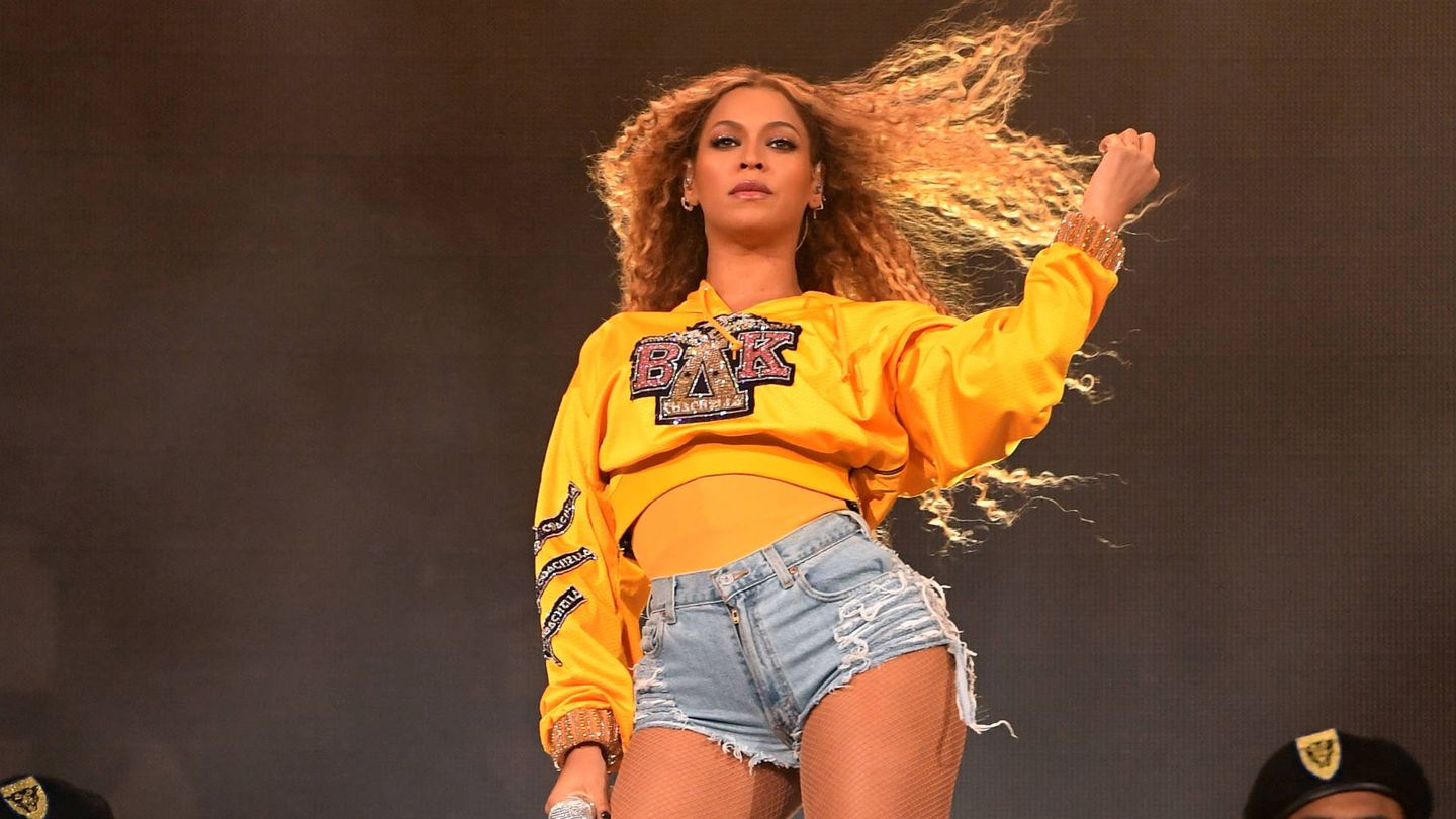 Beyoncé durante su actuación en Coachella 2018. (Getty)
