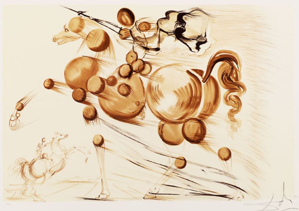 Foto: Detalle de 'Caballo espectral', de Salvador Dalí, una de las obras en la oferta de Amazon Arts.