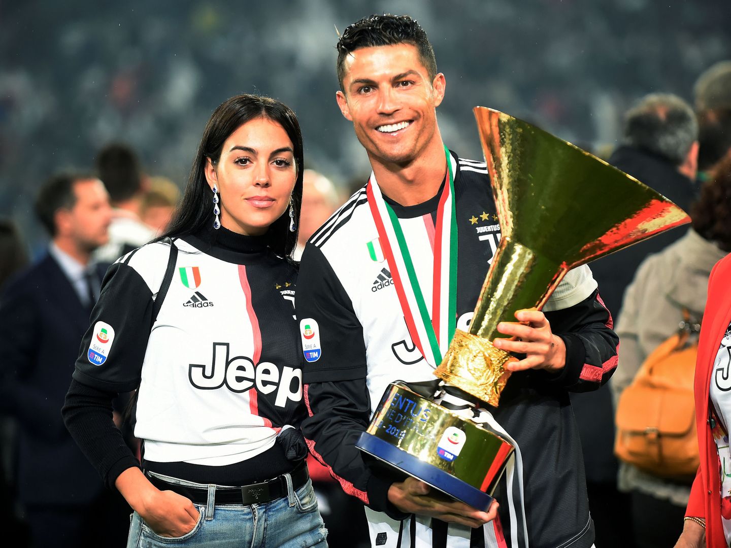 Cristiano Ronaldo y Georgina Rodríguez.  (Reuters)