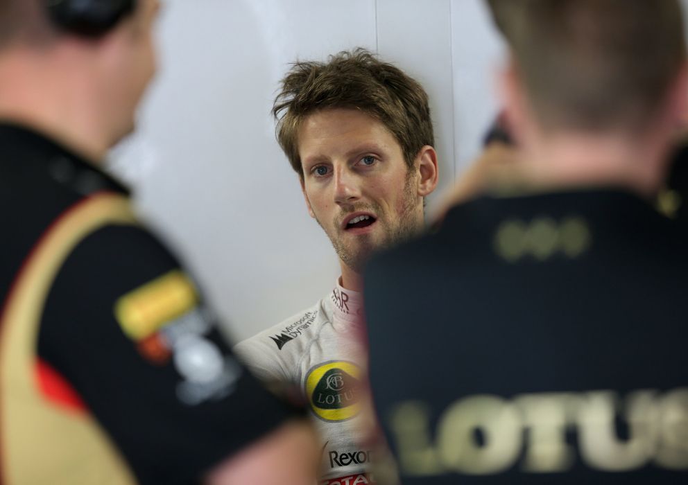 Foto: Romain Grosjean en el pasado GP de Brasil.