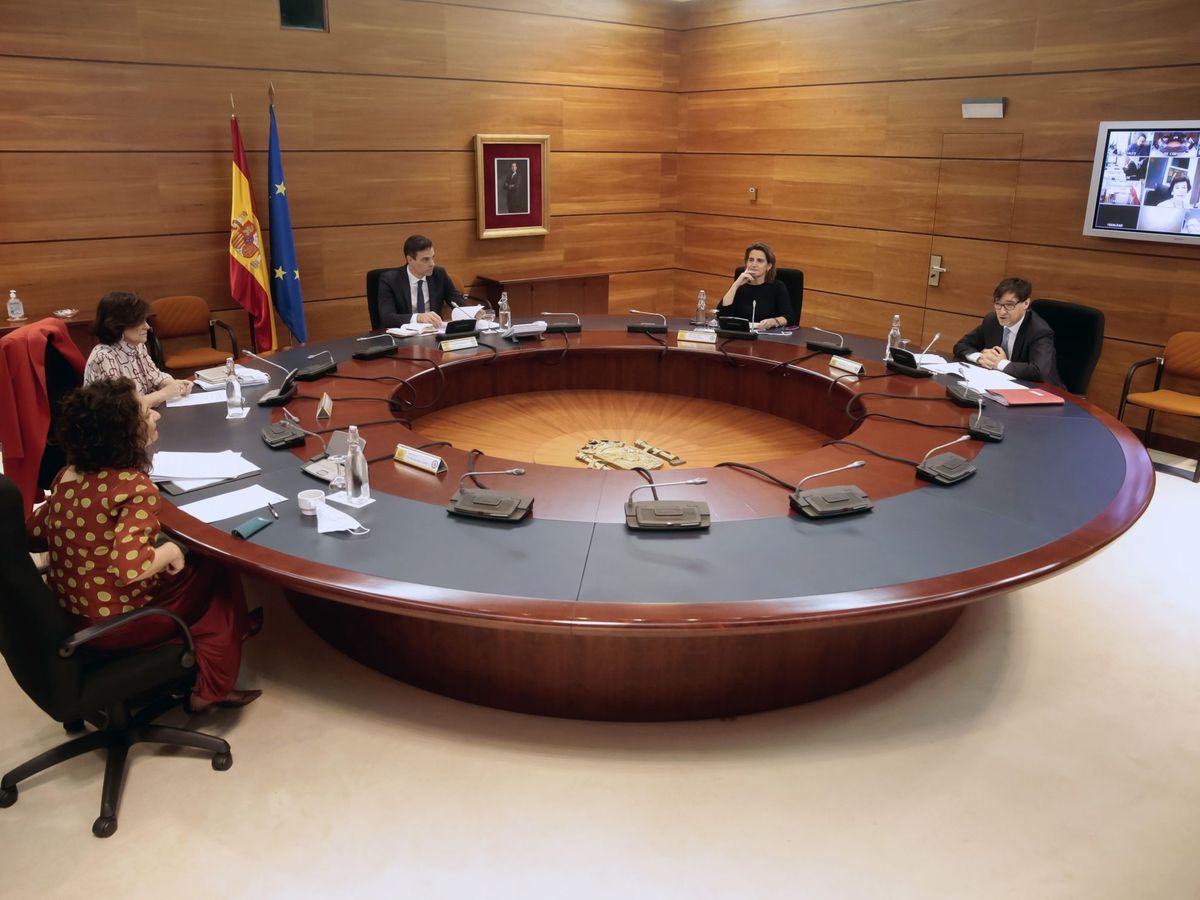 Foto: Consejo de Ministros en el Palacio de la Moncloa. (EFE)