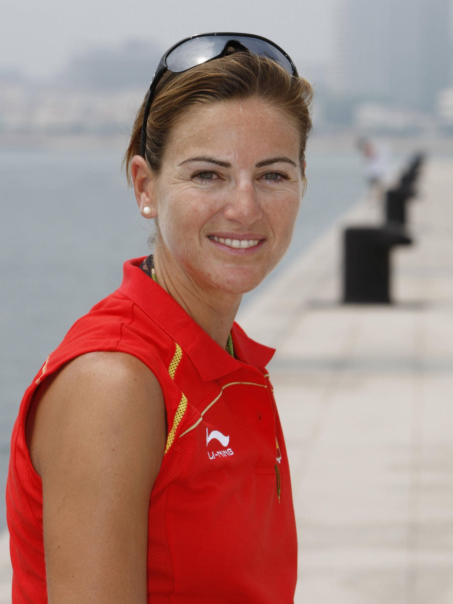 Natalia Via-Dufresne posa en agosto de 2008, en China, dos días de la inauguración de los Juegos Olímpicos. (EFE)