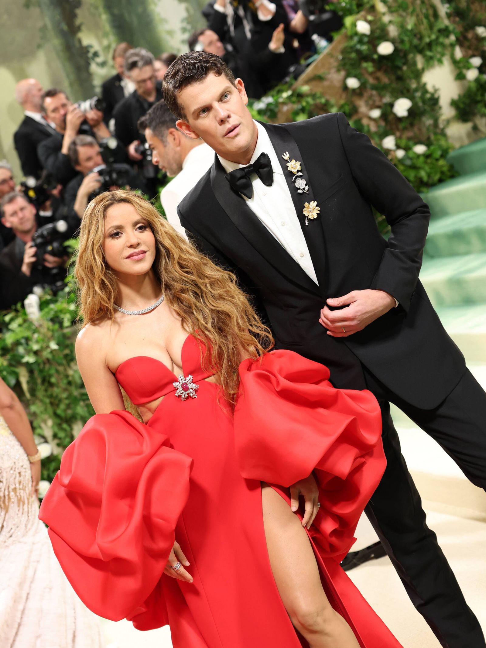 Shakira y Wes Gordon. (Getty Images)