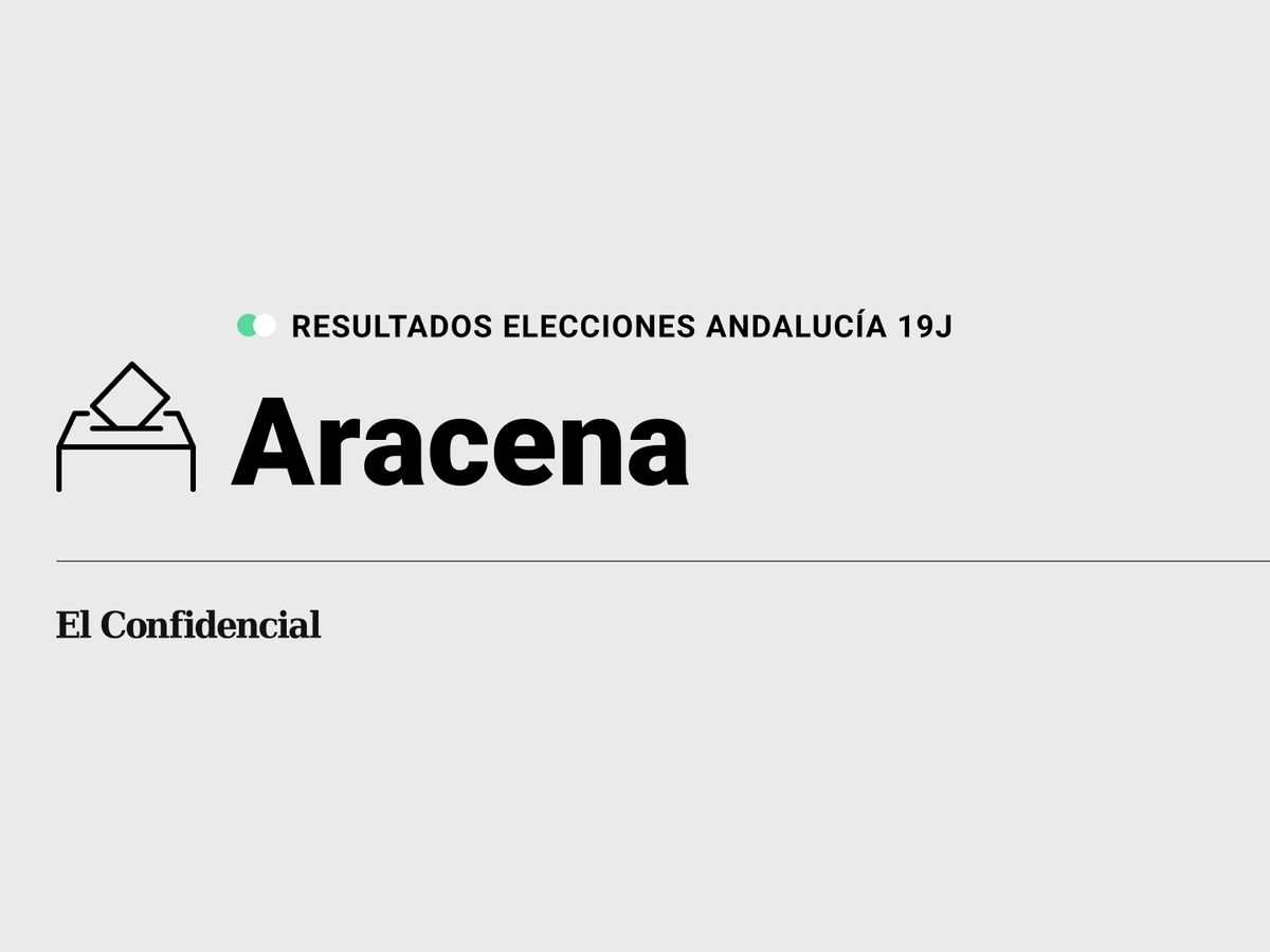 Foto: Resultados en Aracena, Huelva, de las elecciones de Andalucía 2022 este 19-J (C.C./Diseño EC)