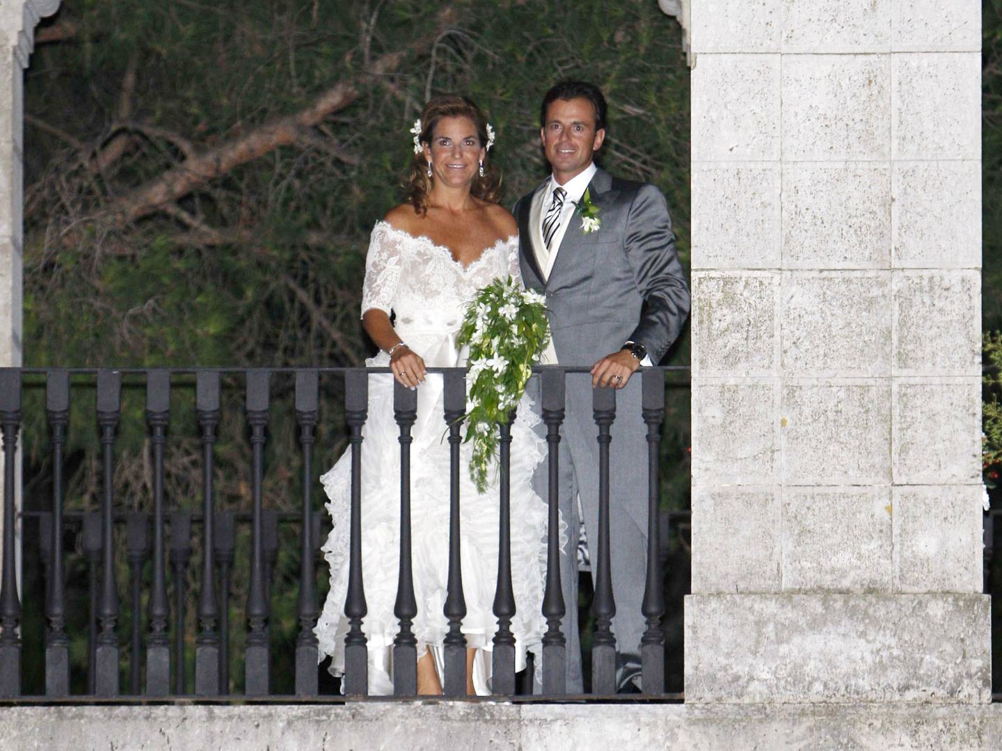 Arantxa Sanchez Vicario y Santacana durante su boda.(Getty)