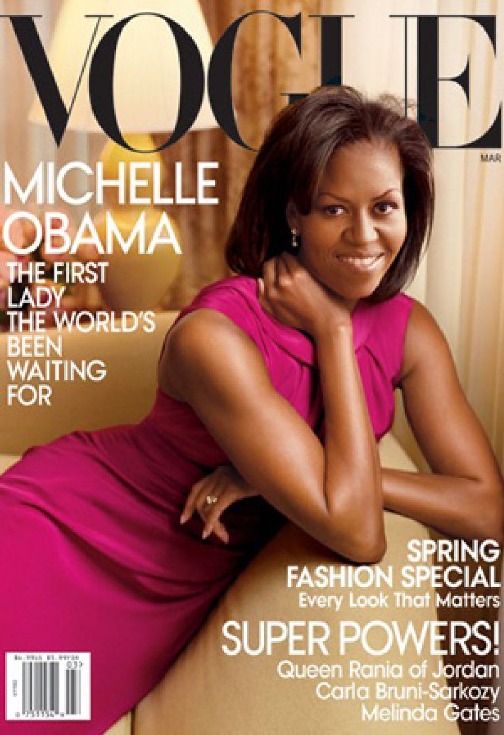 Foto: Michelle Obama, en la portada de ‘Vogue’