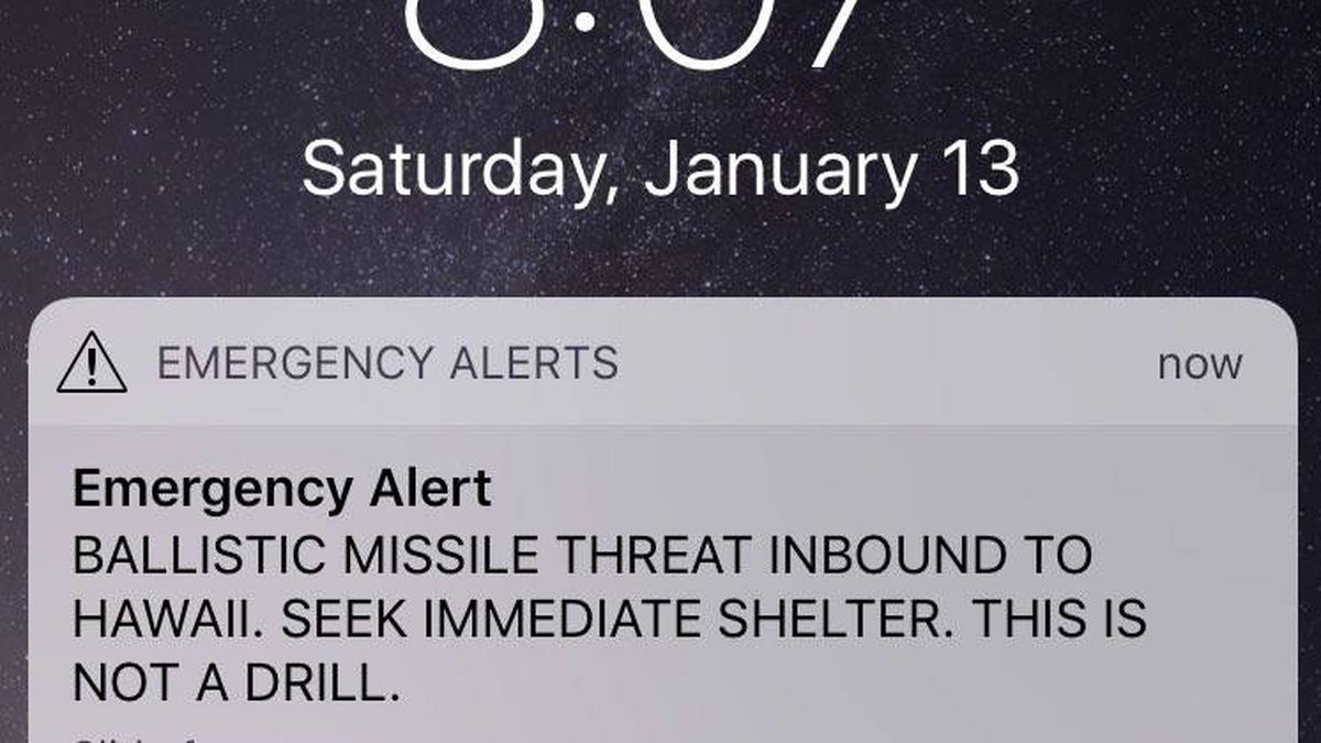Los ciudadanos de Hawai reciben una alerta falsa por ataque de misiles